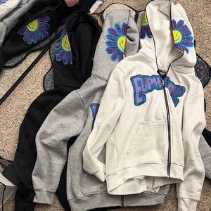 EuphoricHoodie - Black, Gray, White